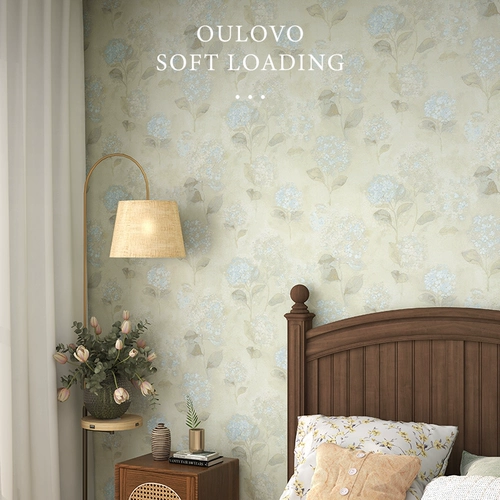 Euro Lelly US -стиль ретро стены ткань 2023 Новая гостиная спальня Dahua Новая китайская настенная ткань бесшовная целый дом