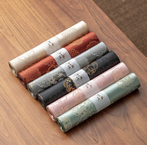 Xincheng weaving brocade jacquard tea mat Chinese Zen style waterproof tablecloth simple high-end national style long double-sided table runner