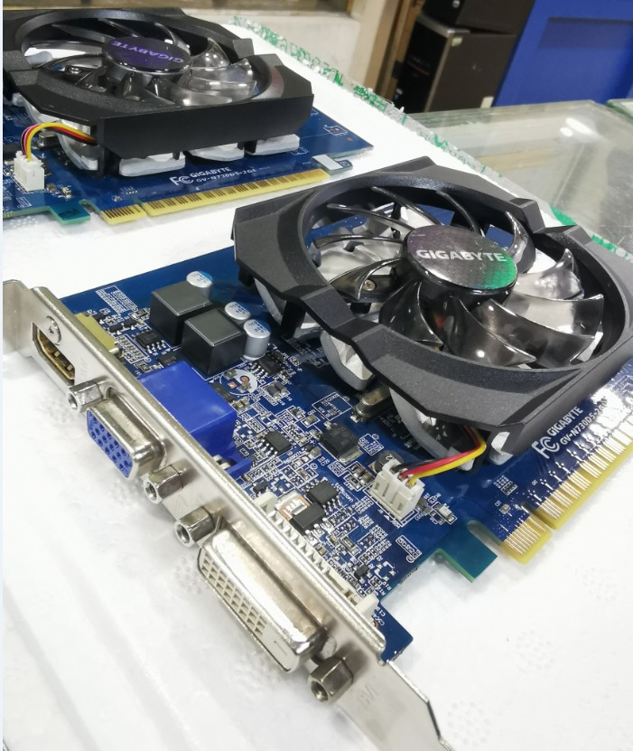 Technology gia GT730 2G D5 graphics card low power consumption temperature low interface fully VGA DVI HDMI 3 mouth