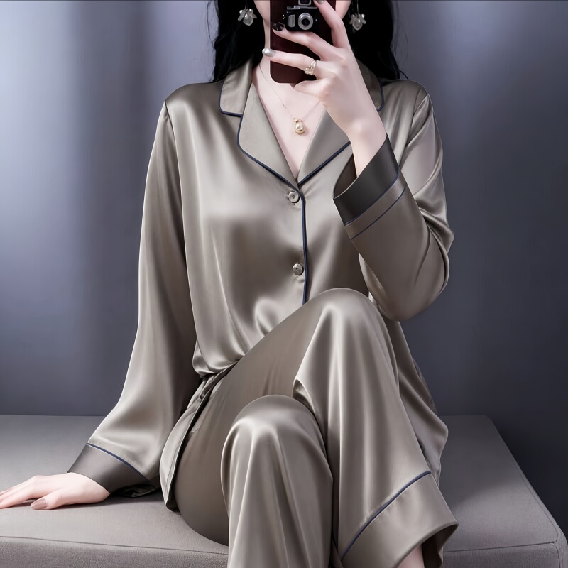Victoria Silk Pajamas for Women 2026 New Spring, Autumn and Summer High-End Mulberry Silk Home Wear Gift Box