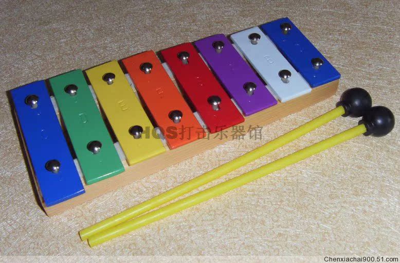 Orff xylophone / bộ gõ / đồ chơi giáo dục mầm non / gõ piano / đàn piano nhôm 8 âm thanh 0329 - Đồ chơi nhạc cụ cho trẻ em dụng cụ âm nhạc cho trẻ mầm non