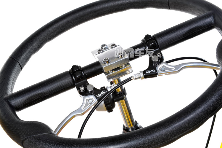 Aowit sightseeing car steering wheel handle pole Children's steering wheel row double car steering wheel Car canopy cloth