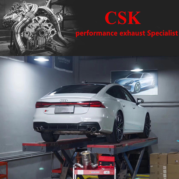 19 Audi Audi C8 A6 A7 EA839 3 EA839 0T retrofit CSK Head section High flow RMBthree catalytic converter
