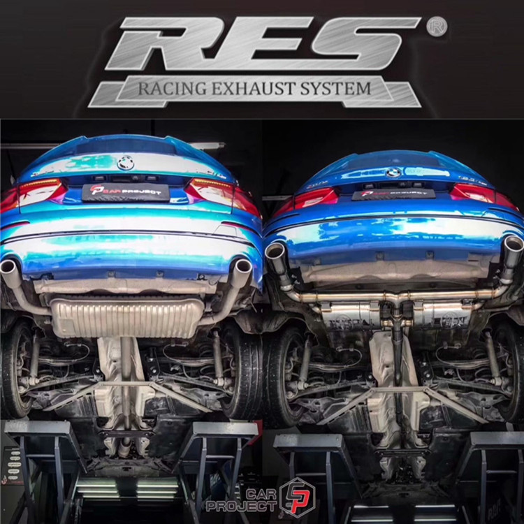 BMW1 series F52 118 120 125 modified RES mid-tail section double valve exhaust pipe head section sports car sound