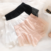 Exit Japanese sweet lace Underpants Women closets Hip Modale Comfort Mid-Waist Breathable Real Silk Crotch Flat Corner Pants
