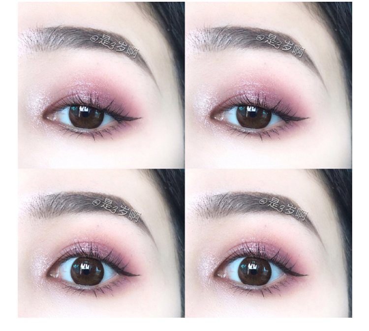 Phấn mắt Judydoll màu cam 4 màu phấn mắt miễn phí kết hợp bốn màu không thấm nước màu đỏ nhạt màu đỏ mờ màu ngọc trai - Bóng mắt bảng màu mắt etude house