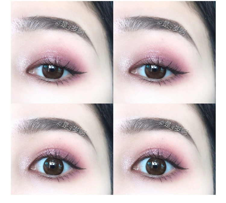 Phấn mắt Judydoll màu cam 4 màu phấn mắt miễn phí kết hợp bốn màu không thấm nước màu đỏ nhạt màu đỏ mờ màu ngọc trai - Bóng mắt phấn mắt clio