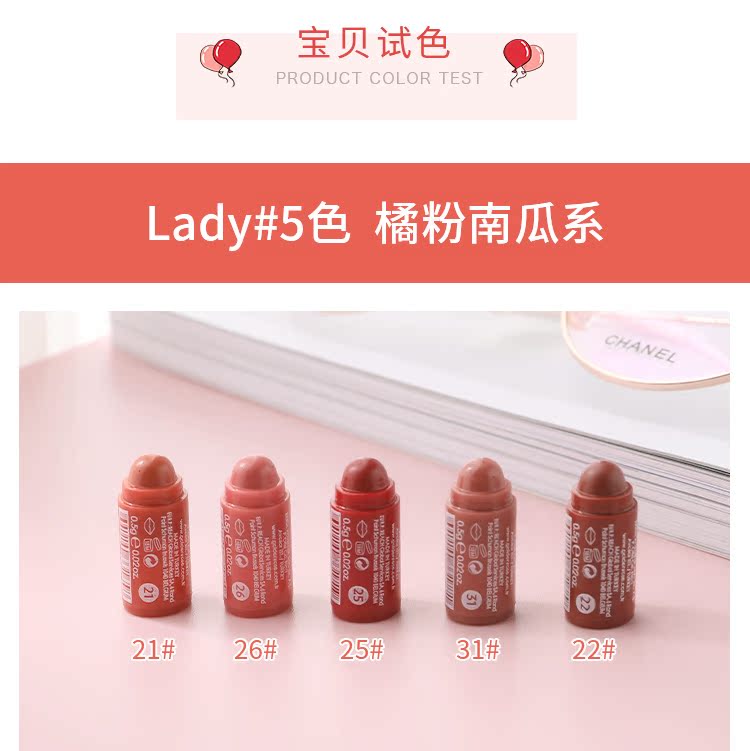 Thái Lan Thổ Nhĩ Kỳ vàng hồng mini min mẫu son môi chính hãng bút chì mờ môi nữ sinh viên - Son môi 3ce đỏ gạch