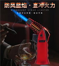 Nikon Direct Punch Windproof Spray Fire Gun Lighter Small Welding Gun Kitchen Outdoor Barbecue Point Aigrass Cigar Lighter