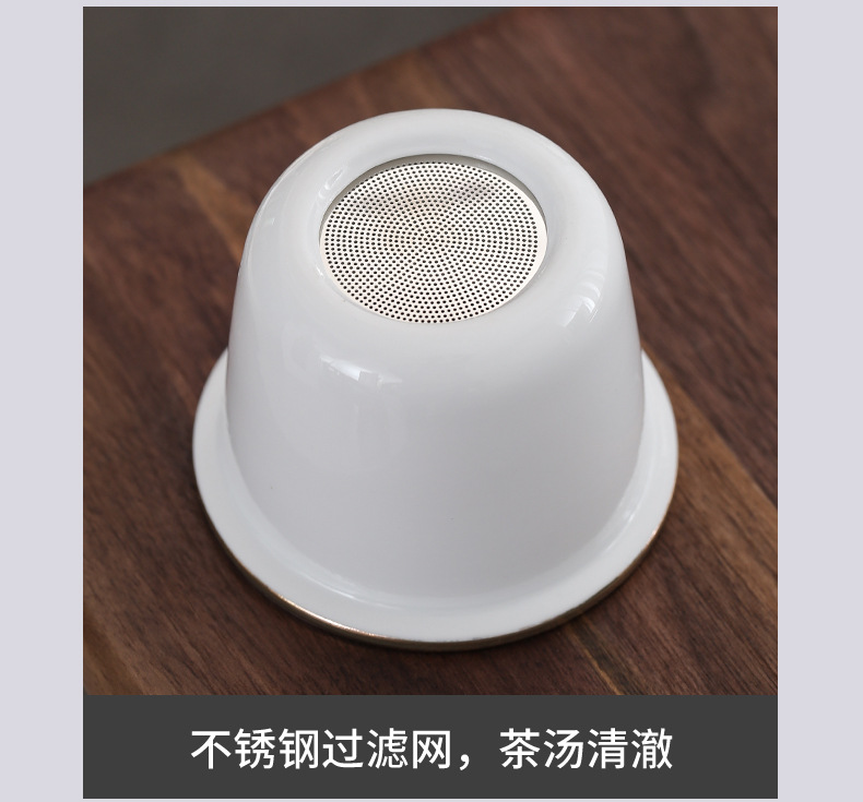 Manual coppering. As silver mugs box set water separation tank filter office cup Chinese style household ceramics