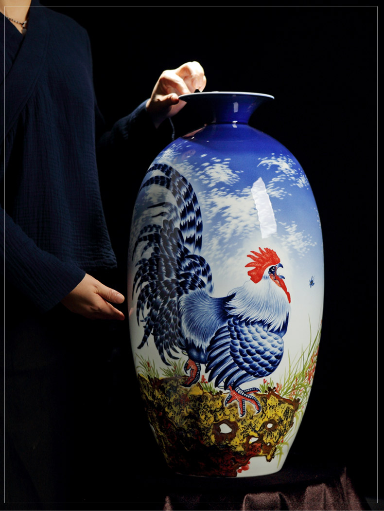 Jingdezhen vases, antique hand - made manual Chinese penjing mesa of famille rose porcelain vase