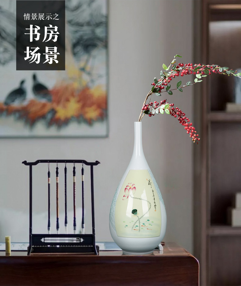 Ceramic bottle vase furnishing articles furnishing articles flower arrangement table sitting room adornment tea rich ancient frame of Chinese style household vase