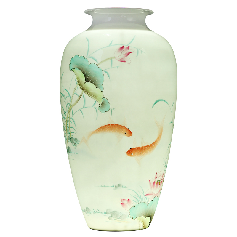 Jingdezhen vase and exquisite porcelain hand - made flowers and birds in successive years more vases, furnishing articles