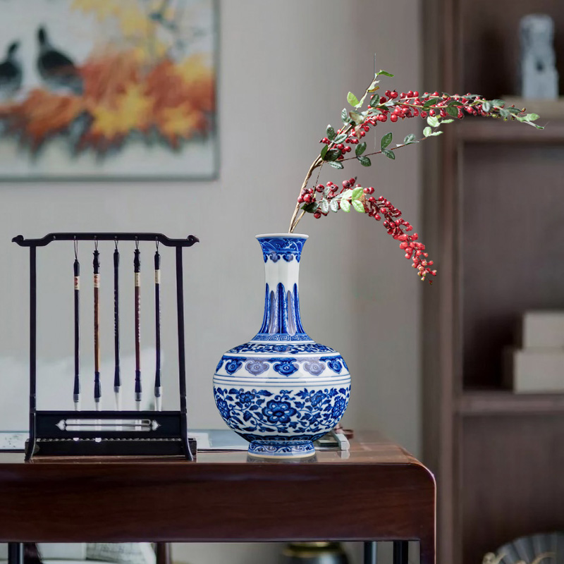 Jingdezhen ceramics new Chinese antique hand - made firewood vase household place, a large sitting room porch TV ark