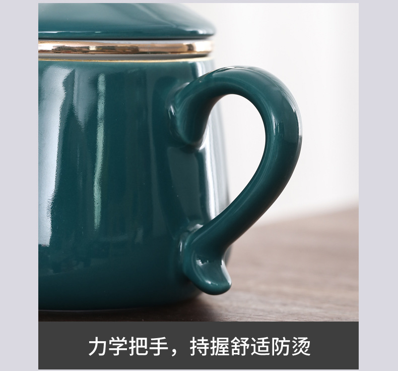 Manual coppering. As silver mugs box set water separation tank filter office cup Chinese style household ceramics