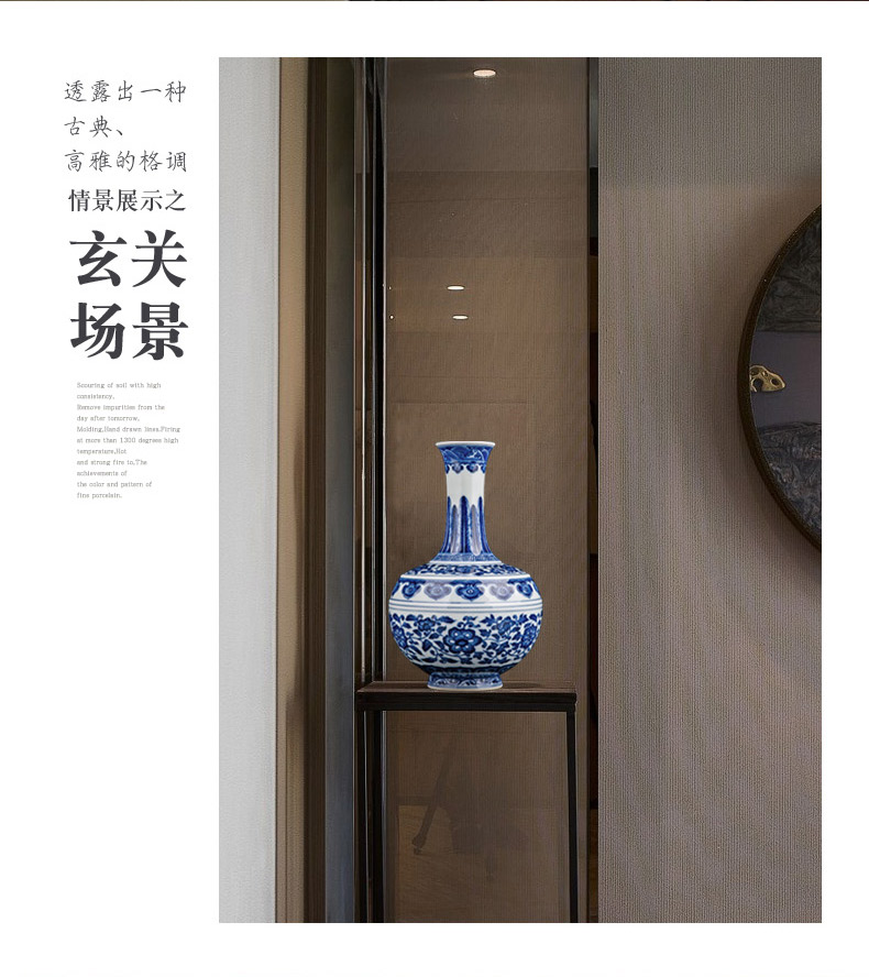 Jingdezhen ceramics new Chinese antique hand - made firewood vase household place, a large sitting room porch TV ark