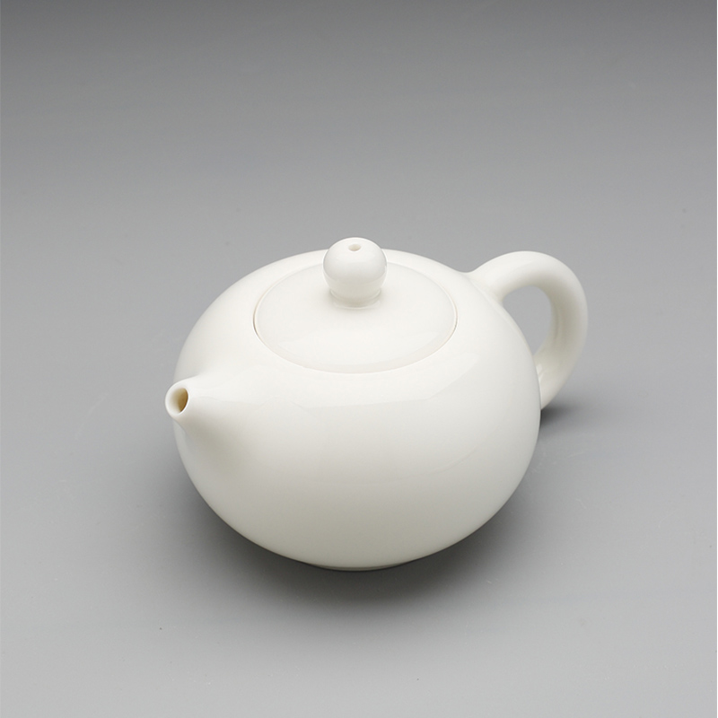 DH travels a pot of tea set kung fu two cups of jingdezhen ceramics with tea tray was white porcelain on - board, portable bag