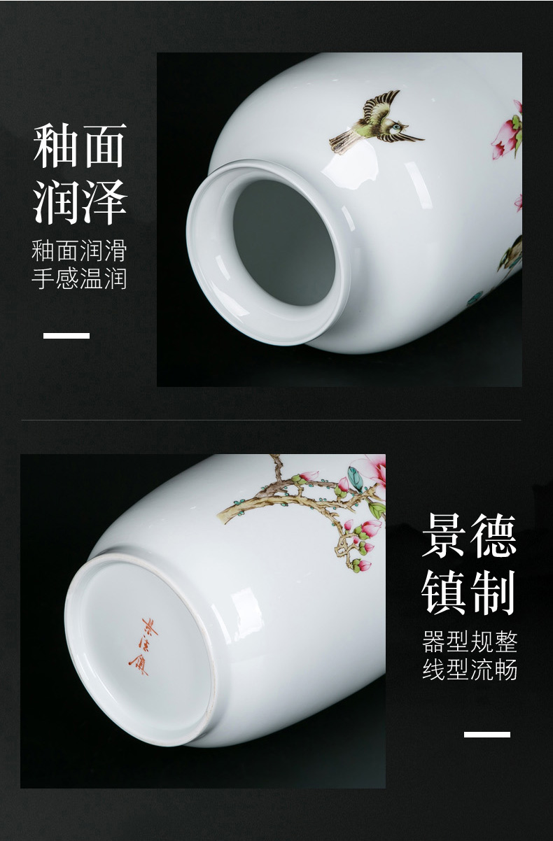 The Vases, ceramic decoration TV ark place flower arranging ceramic bottle of I and contracted sitting room desk Chinese vase