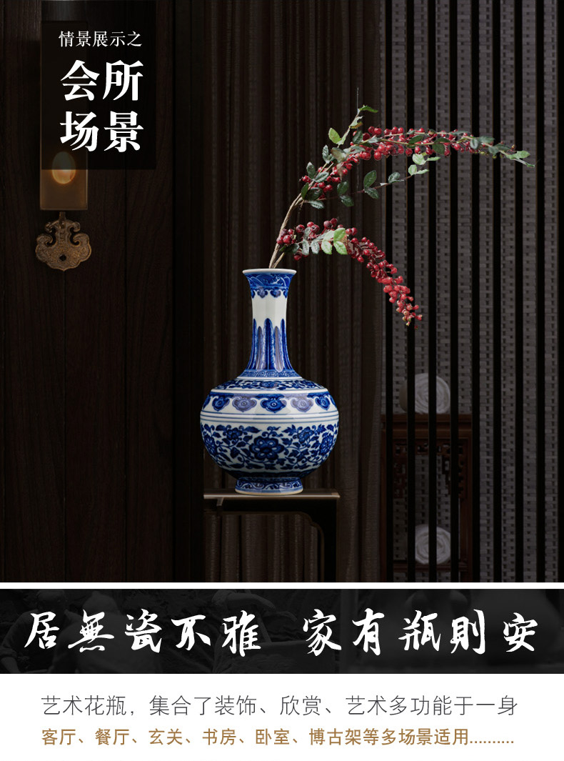 Jingdezhen ceramics new Chinese antique hand - made firewood vase household place, a large sitting room porch TV ark