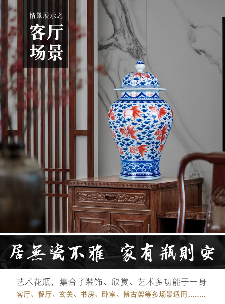 Chinese blue and white youligong hand - made porcelain of jingdezhen ceramic furnishing articles furnishing articles general household act the role ofing is tasted can of mesa