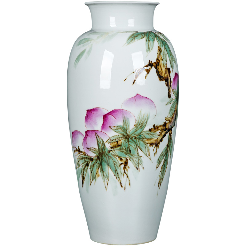 Classical painting craft vase jingdezhen traditional ceramic home sitting room place porcelain decorative dried flowers flower arrangement