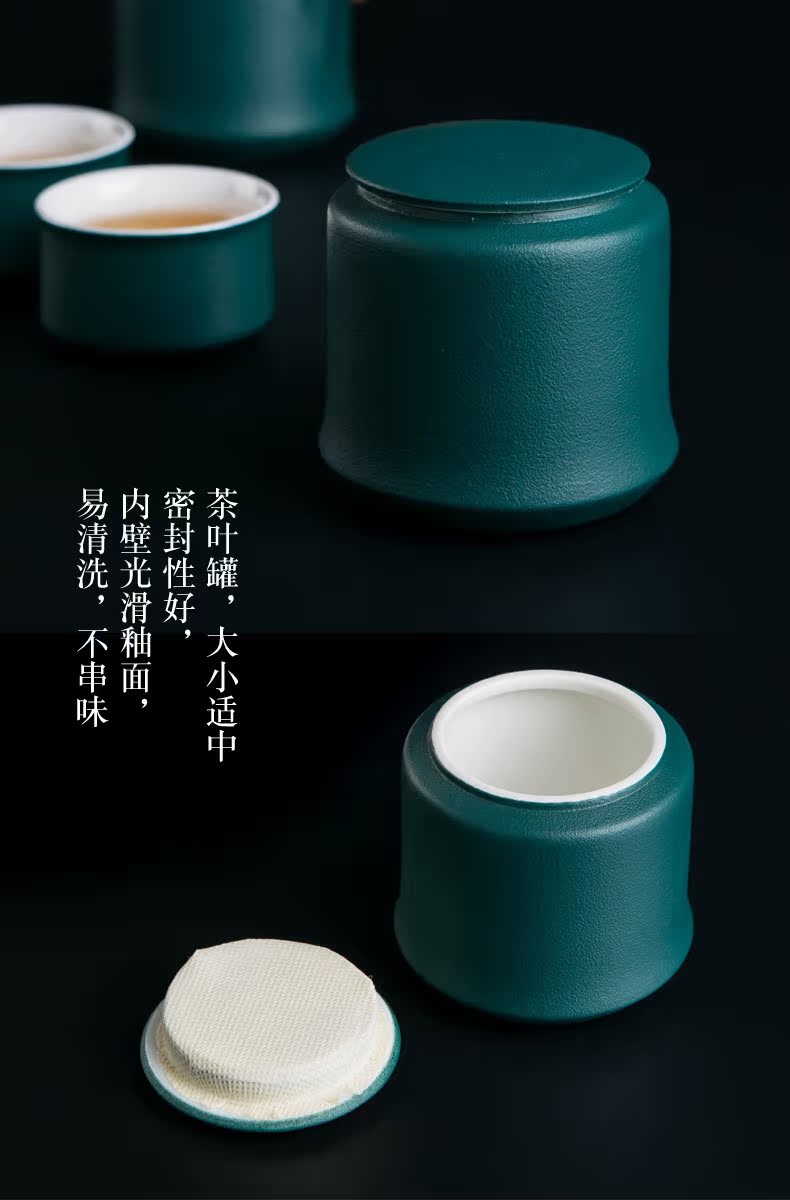 Grind arenaceous coarse jingdezhen ceramic tea set combination Japanese household small pure and fresh and teapot tea pot kung fu tea cups