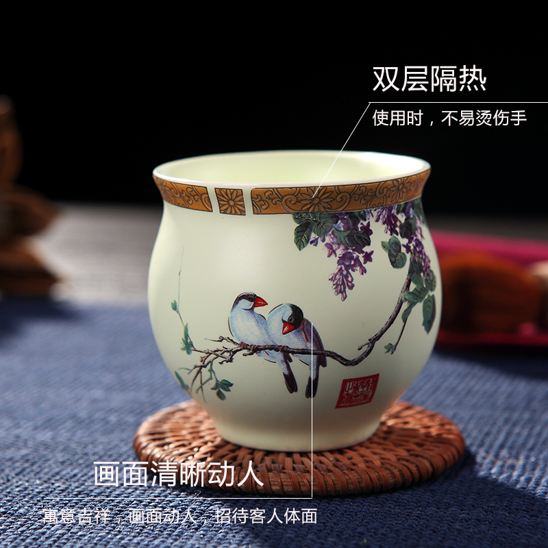 DH master cup single CPU jingdezhen kung fu double ceramic cup single sample tea cup tea home drinking tea cups