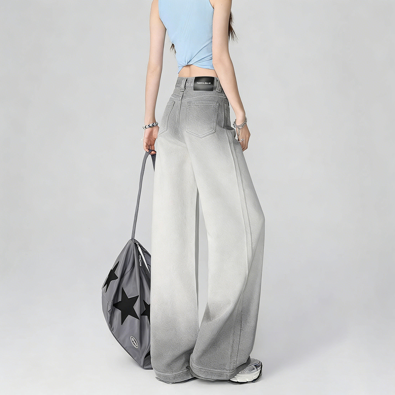 Miacvel Kors Lyocell Tencel Wide-Leg Jeans for Women, Summer Style, Pear-Shaped Body, Drapey, Slimming Long Pants