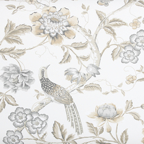 Imported American country flower and bird high-grade wallpaper bedroom living room study TV background wall paper wallpaper A243