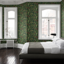 Nordic modern minimalist tropical plant wall fabric wall cloth living-room Sofa TV Background Wall Custom Mural