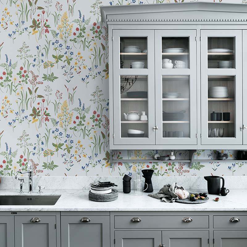 Art era American country pastoral flowers and plants wall covering living room bedroom TV background wall custom murals