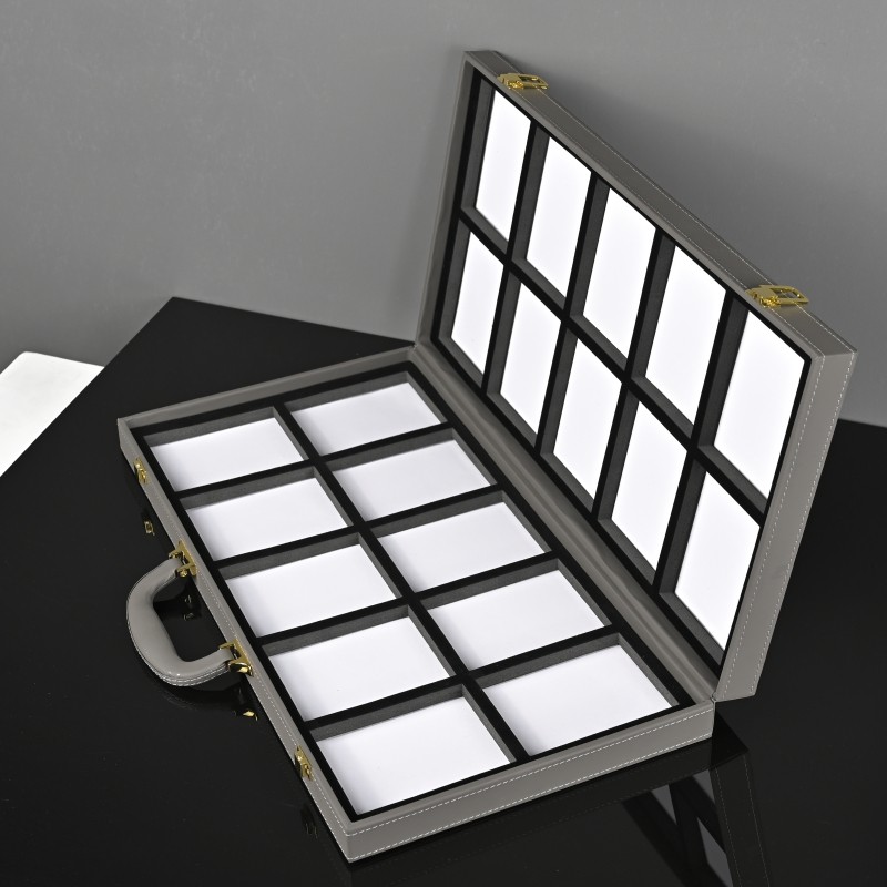 Spot selling color carton custom plate stone acrylic paint glass crystal steel door display sample sheet color capsule