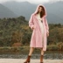 Besfunny2020 mùa đông mới nhung dày toàn bộ lông chồn lông đèn lồng tay áo khoác nữ dài - Faux Fur Faux Fur