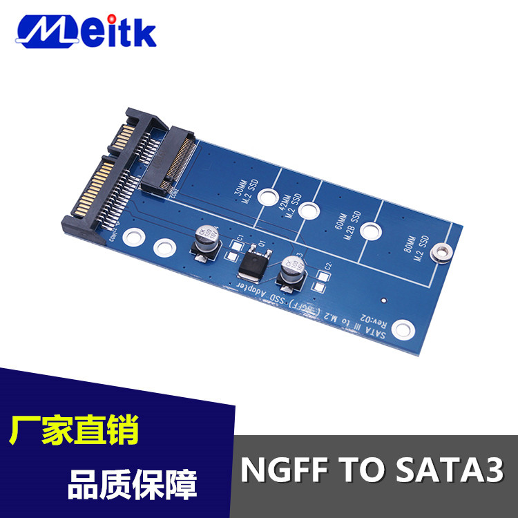 M2 NGFF SSD to SATA Adapter Card m 2 Interface to SATA 2 5-inch Serial Port Solid State Drive STAT3