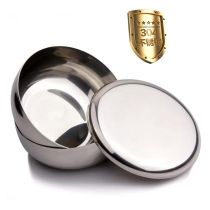 Thickened stainless steel with lid reserved sample bowl Korean dish special stainless steel rice bowl with lid
