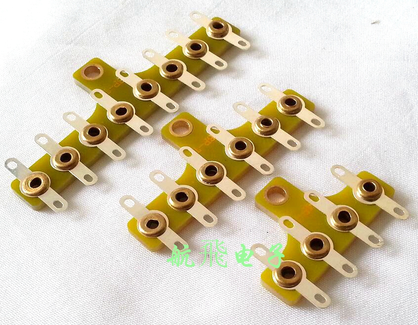 T type 4-digit 6-digit 8-bit shed strip Copper shrapnel HIFI bile machine fittings DIY trellis strip terminal post