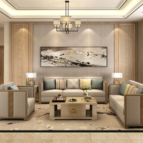 New Chinese Sofa Sofa Combined Modern Living Room Original Wood Zen House Hotel Light Luxury Homestay Customized