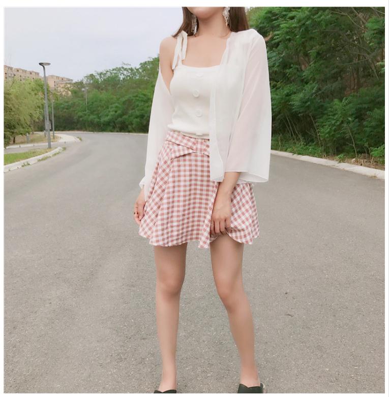 Mùa thu và mùa đông Châu Âu và Mỹ Thư hoang dã đan sling Slim backless mỏng dây đeo vai áo sơ mi chạm đáy bên trong một chiếc áo vest nữ nhỏ áo kiểu nữ