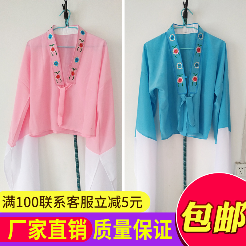 Traditional Chinese opera, drama, classical dance, practicing water sleeve, wearing opera costume, Hua Dan costume, water sleeve, female