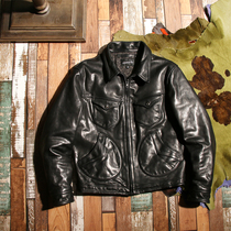 Spring and Autumn Wash Ma Pi Pi Clothes Mendosa American Retro-Leather Jacket Top for Old Short Costumes
