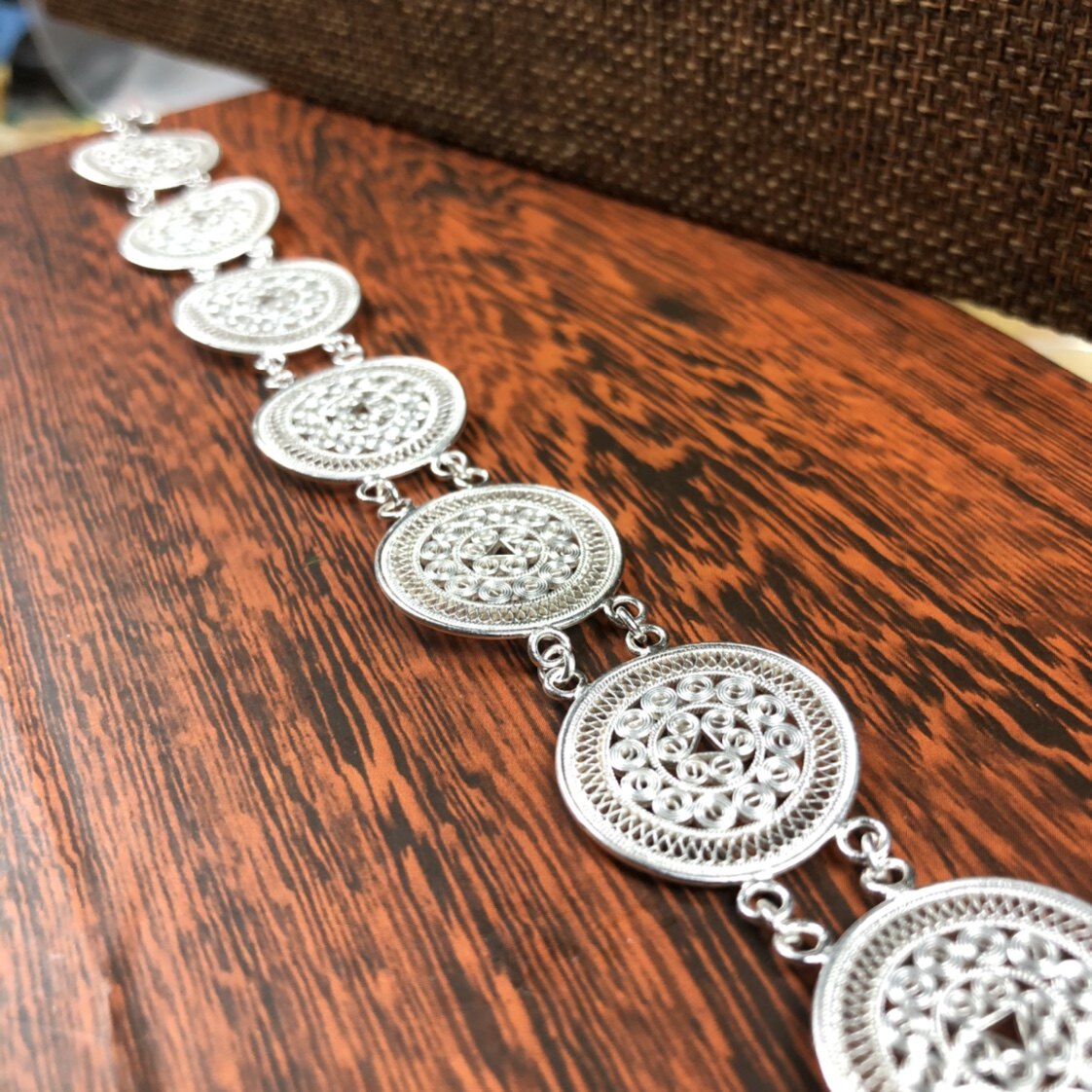 The Ping An Drum Drawing Process Handled with a Enamel Color Hand-made