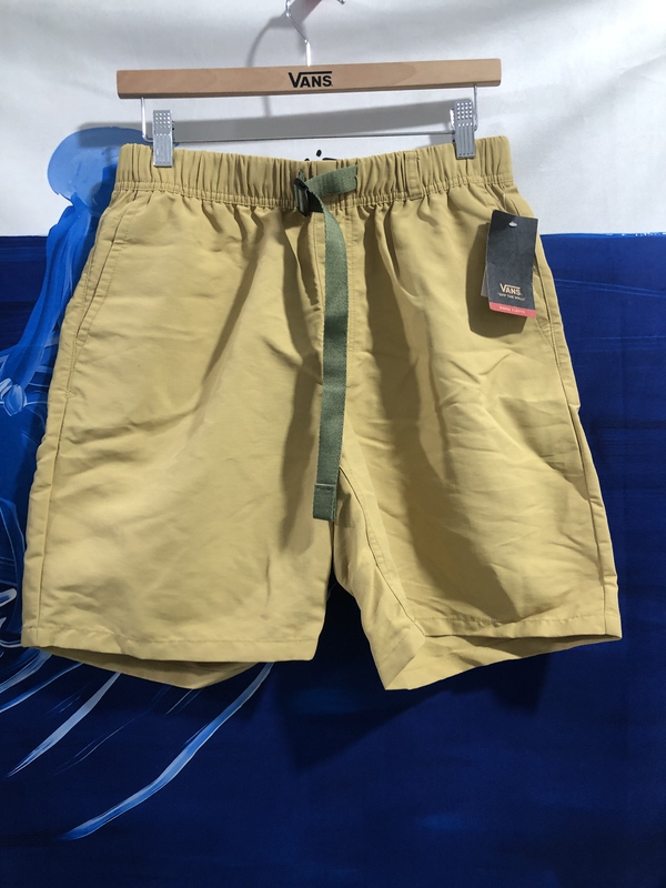 Vans Spring and Autum New Versatile Comfortable Casual Unisex Yellow Sports Shorts Vn000G6V5Qj