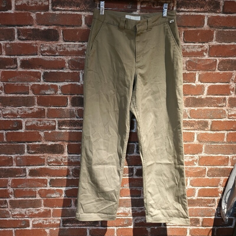 Vans Autumn and Winter Khaki Versatile Casual Sports Cargo Pants for Men and Women Sample Pants Vn0A47Seh3G