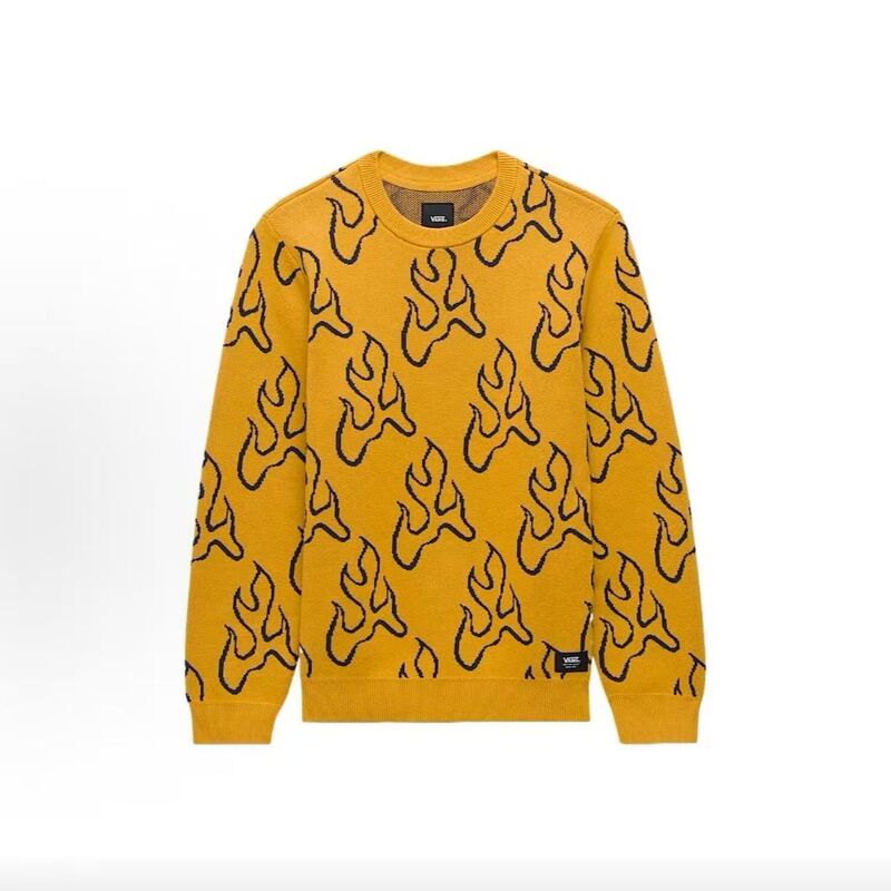 Vans Autumn and Winter Fashion Simple Comfortable Versatile Unisex Commuter Crew Neck Pure Cotton Sweater Vn000Kuvbl2