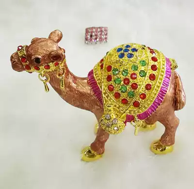 Xinjiang style color tin diamond-studded camel desert boat Silk Road Mascot home furnishings