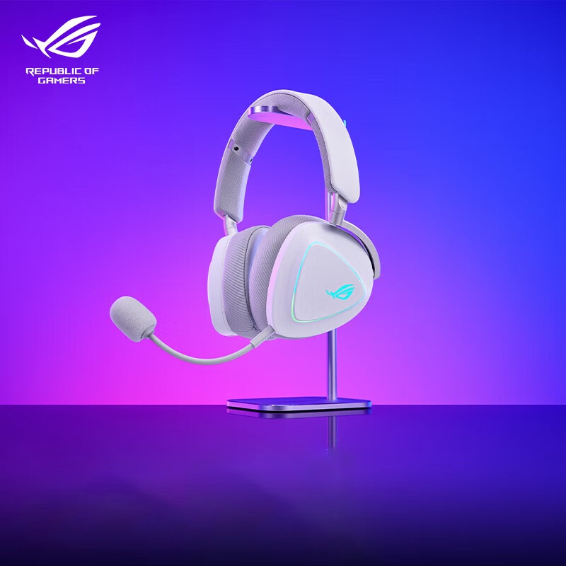 Rog Republic of Gamers Prism 2Nd Generation S Phantom Elite Edition Wired Gaming E-Sports Headset Over-Ear Wireless Limited Edition White