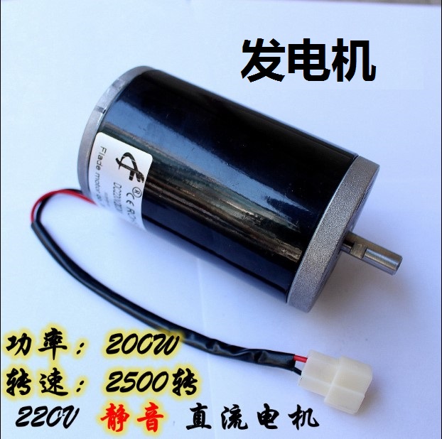 DC 220V 200W 2500 RPM High Power Permanent Magnet DC Generator Wind Hydro Generator Motor - Taobao