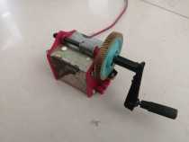 Used hand rock permanent magnet AC electric old magnet telephone generator voltage 200V voltage generator copper gear