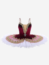 Ballet tutu skirt Paquita childrens professional dance gauze skirt competition canopy skirt red adult ballet performance costume