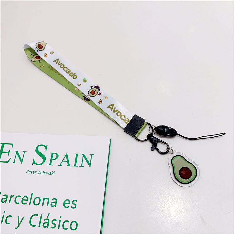 Avocado dây đeo điện thoại di động dây treo cổ nữ dây đeo điện thoại di động mở rộng phiên bản dây đeo cổ tay treo dây chống mất nữ dễ thương - Phụ kiện điện thoại di động ốp lưng oppo reno 5
